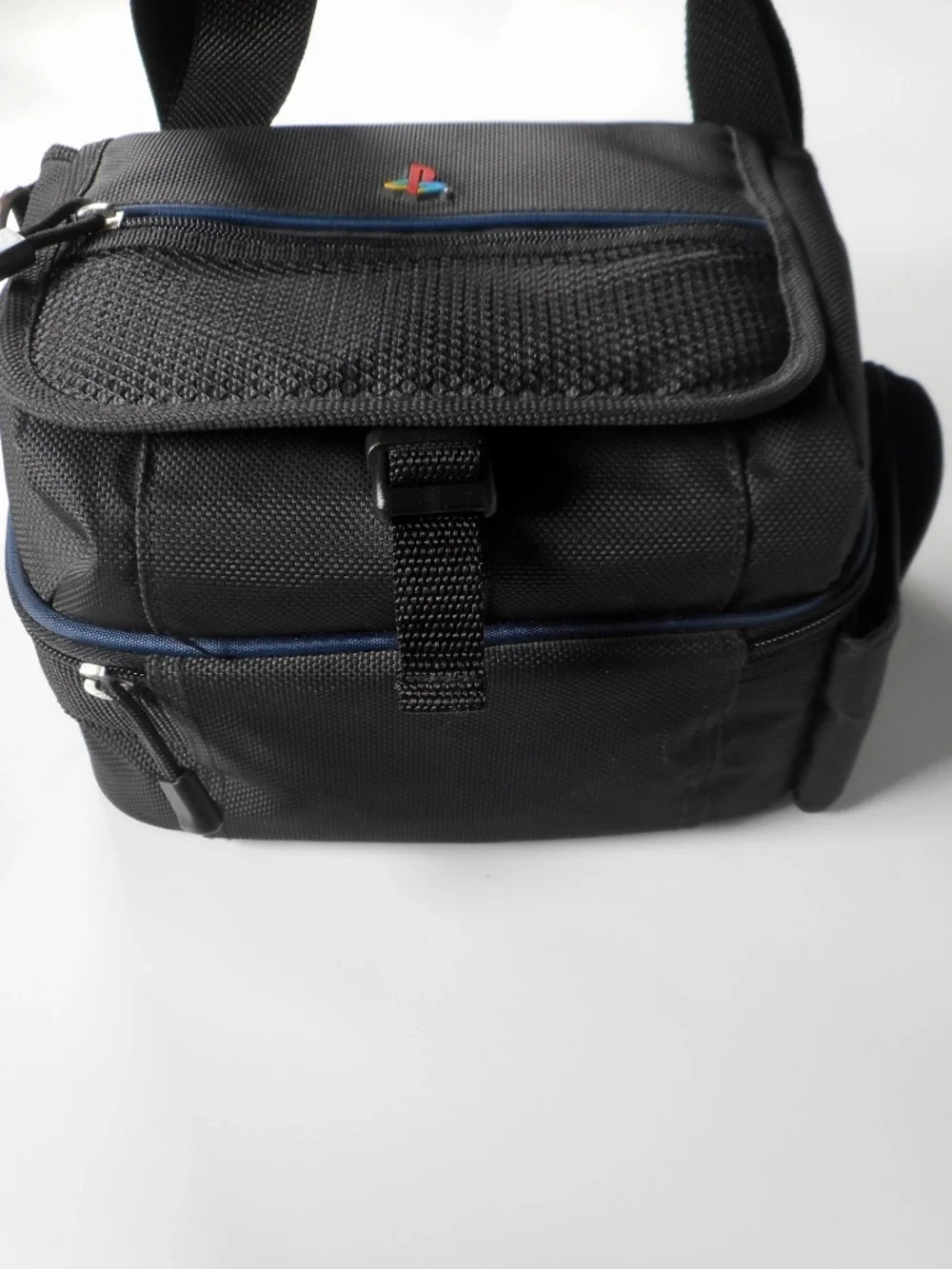 VTG Sony Playstation PS1 Black Game Carrying Case Travel Bag w Strap Gamer XLNT